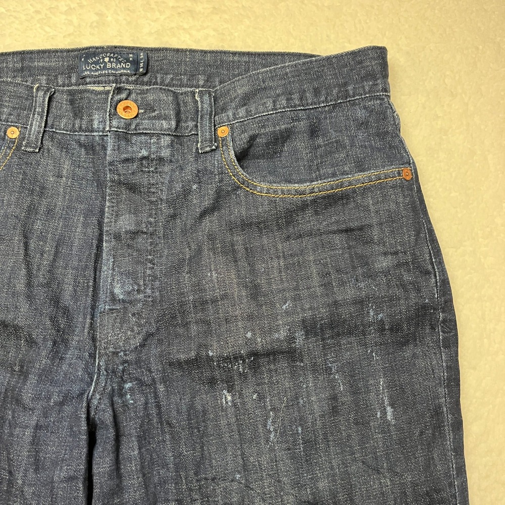 Lucky‎ Brand 121 Heritage Slim Jeans Mens 36x34 Dark Wash Indigo Denim